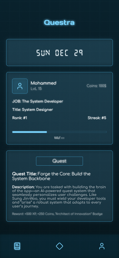 Questra Quest Interface